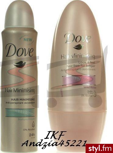 DOVE Hair Minimising Antyperspirant Spray 150 ml/Roll-on 50 ml w wersji Nature Fresh/Wild Rose przy regularnym stosowaniu sprawia, że odrastające włoski pod pachami są mniej widoczne - stają się miękkie, cieńsze i jaśniejsze.
Cena ok 15 zł - Misz-masz
