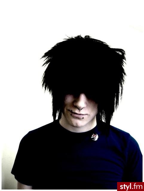 EMO Alternatywne Średnie Fryzury