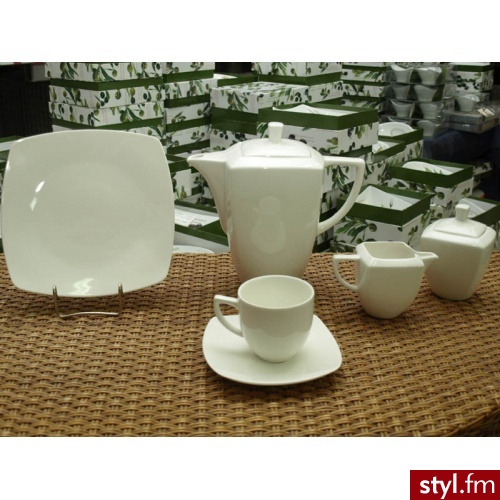 Porcelana karolina garnitur do kawy hiruni nbc niedekorowany 02600 12 os 27 el - Pozostałe Biżuteria Moda