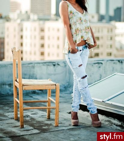 Jeansy Spodnie Moda