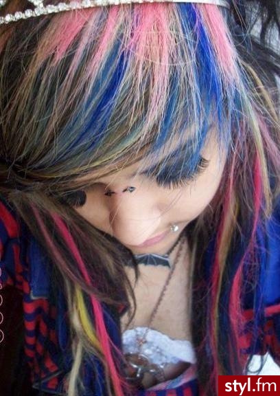 EMO Alternatywne Średnie Fryzury
