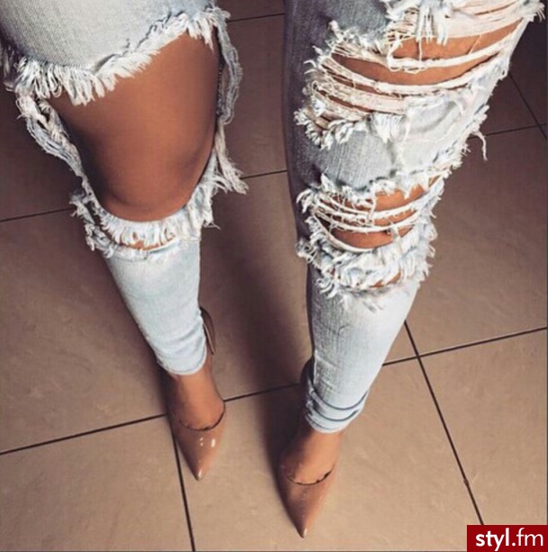 Jeansy Spodnie Moda