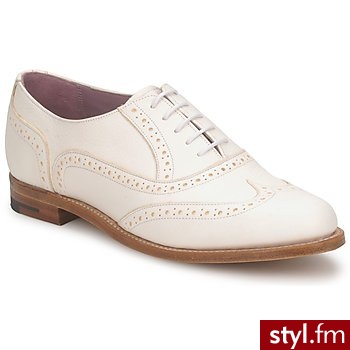 Barker Richelieu FREYA White - Pozostałe Buty Moda