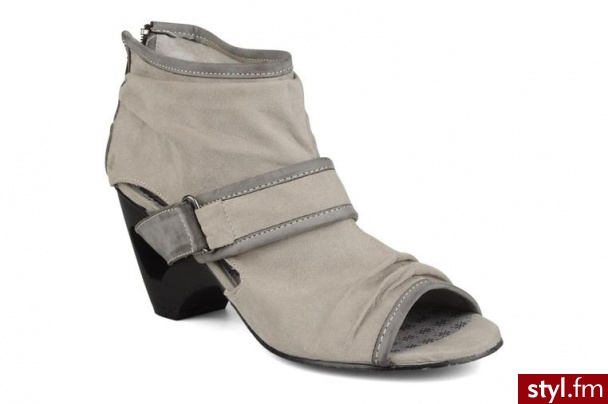 Mustang shoes PÓŁBUTY I BOTKI POTTOK BY (Szary) - Botki Buty Moda