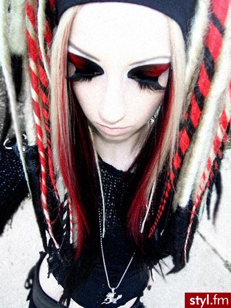 EMO Alternatywne Średnie Fryzury