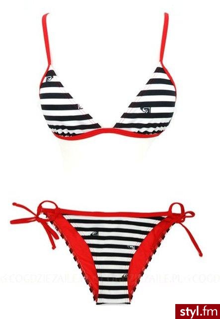 INFORMACJE O PRODUKCIE:
Zgrabnie wykrojone, dwuczęściowe bikini w kontrastowych kolorach, zdobione supermodnym w tym sezonie, geometrycznym motywem i charakterystycznym "motylem" - symbolem marki Roxy, specjalisty w projektowaniu profesjonalnyc - Pozostałe Ciuchy Moda
