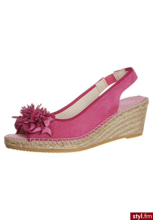 Vidorreta Sandały na koturnie różowy (29307) - Koturny Buty Moda