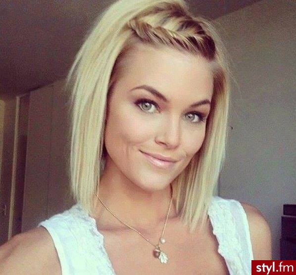 Blond Rozpuszczone Proste Na co dzień Średnie Fryzury