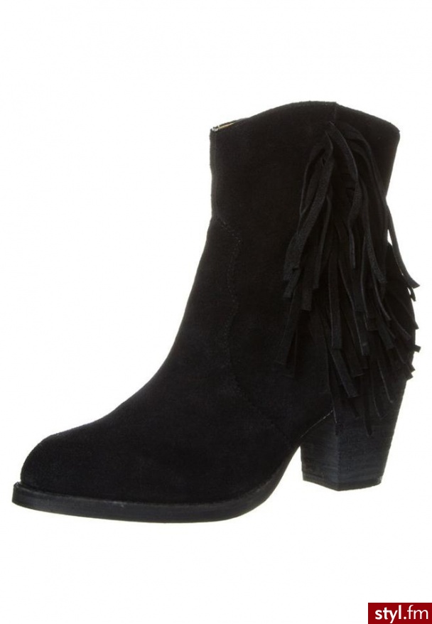 Buffalo Botki kowbojki i motocyklowe czarny 412-0890 - Pozostałe Buty Moda