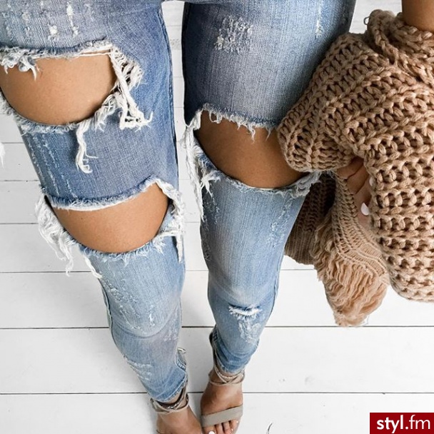 Jeansy Spodnie Moda