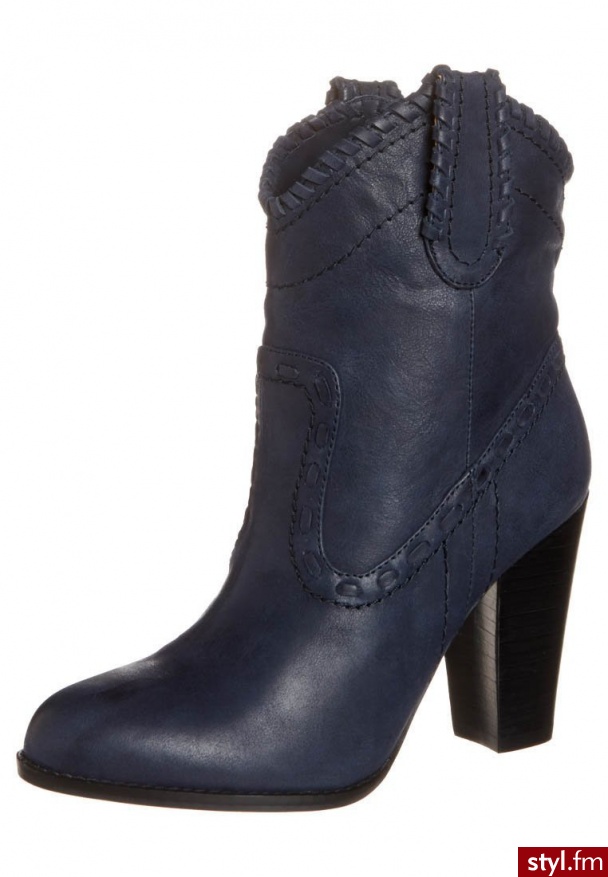 Buffalo Botki niebieski (411-10173) - Botki Buty Moda