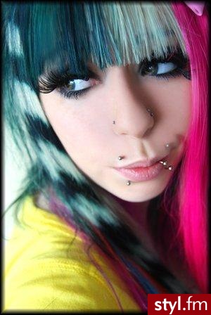 EMO Alternatywne Średnie Fryzury