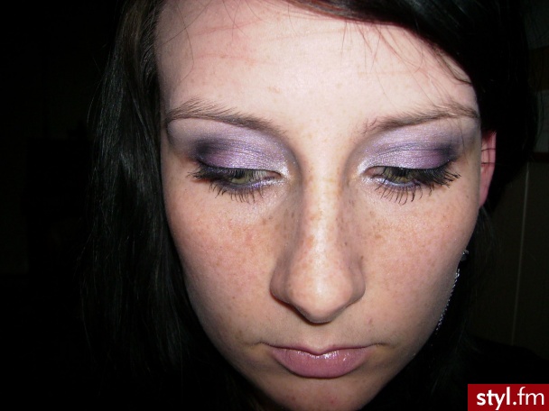 Fioletowy make-up - Makijaże