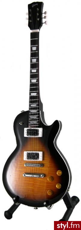 miniaturka gitary elektrycznej Gibson Les Paul \\\"Aged\\\", używana przez Slasha, 79 zł na allegro - Misz-masz