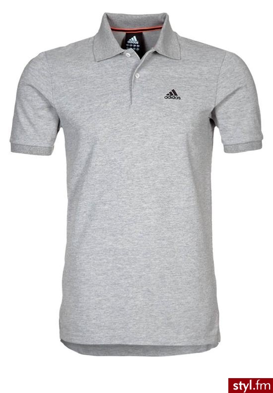 Adidas Koszulka Polo Szary X19176 - Sportowe Buty Moda