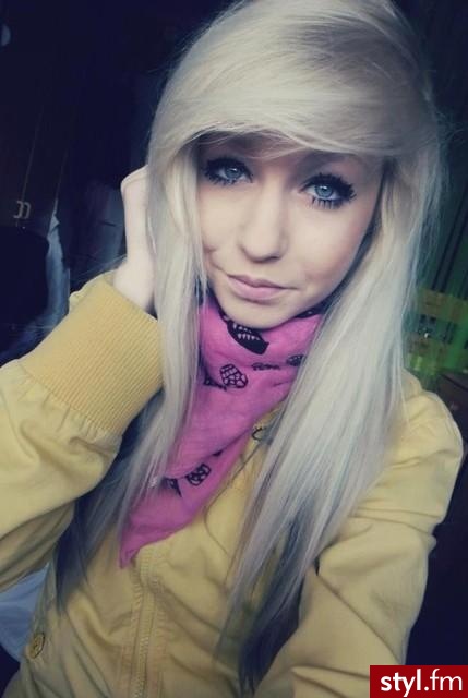 Blond Rozpuszczone Proste Na co dzień Długie Fryzury