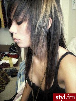 EMO Alternatywne Średnie Fryzury