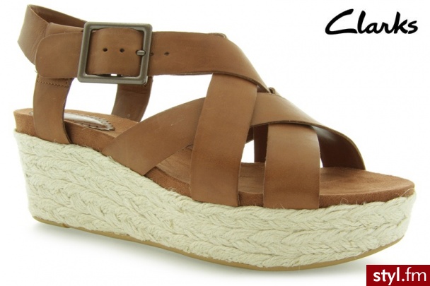 Clarks Onslow Daisy Dark Tan Lea - Koturny Buty Moda