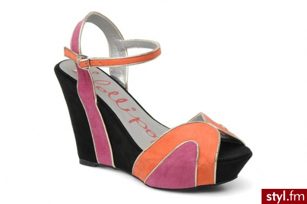 LOLLIPOPS KOTURNY BY Oleron Wedge Sandal - Koturny Buty Moda