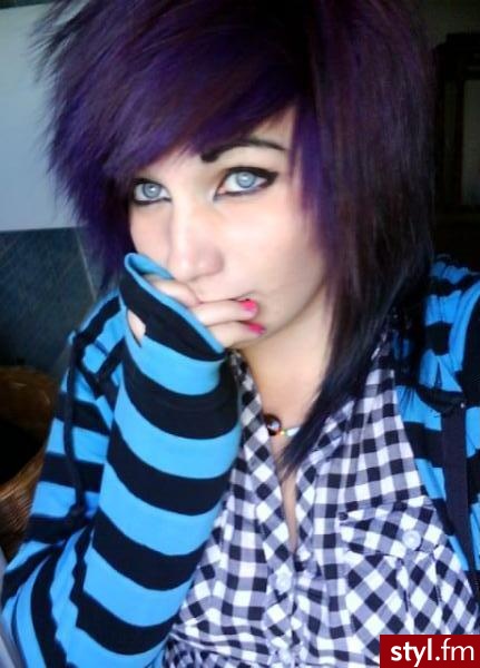 EMO Alternatywne Średnie Fryzury