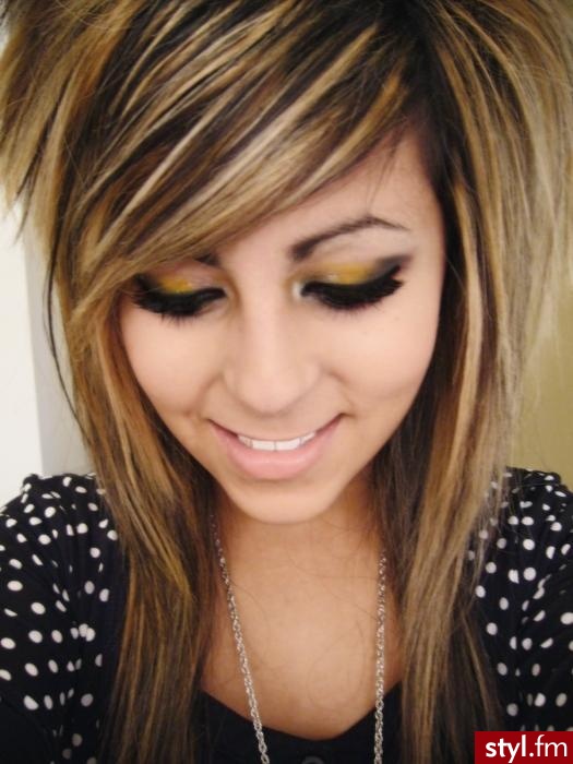 Blond EMO Alternatywne Długie Fryzury