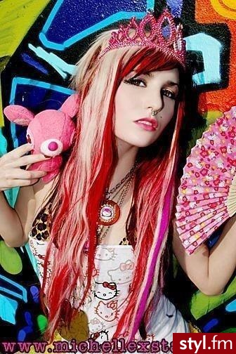 Emo girl - EMO Alternatywne Średnie Fryzury