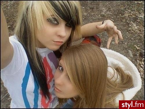 EMO Alternatywne Średnie Fryzury