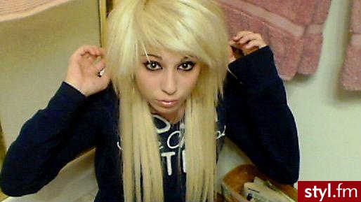 EMO Alternatywne Średnie Fryzury