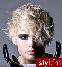 Blond Punk Rock Alternatywne Krótkie Fryzury