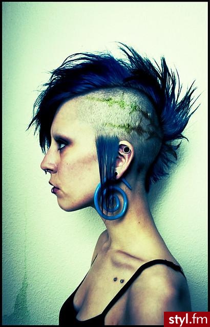 Punk Rock Alternatywne Średnie Fryzury