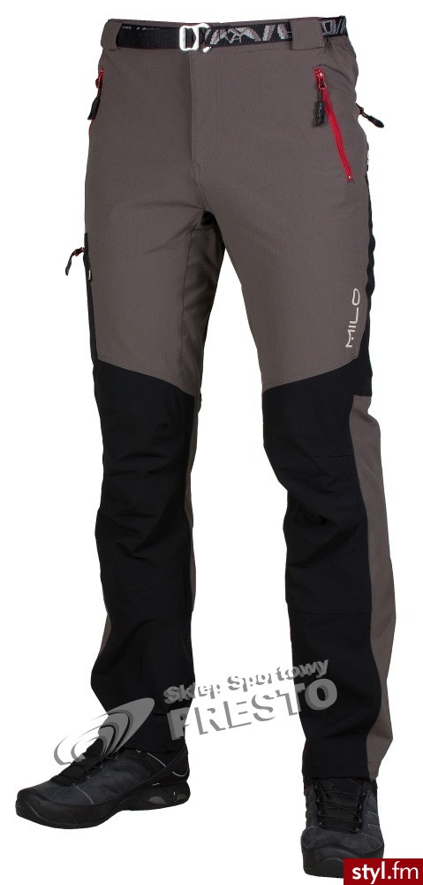 Milo Spodnie trekkingowe męskie Vino szary - Sportowe Buty Moda
