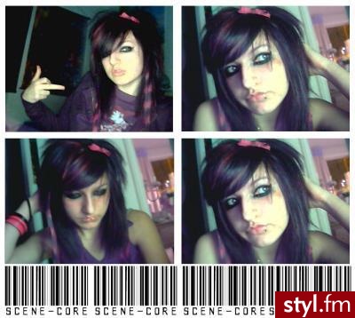 EMO Alternatywne Średnie Fryzury