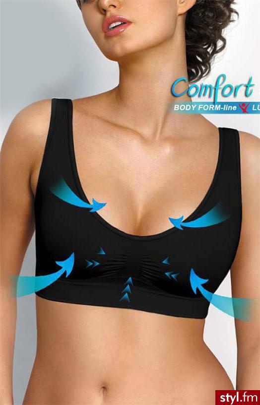 Lupoline Comfort bra biustonosz (czarny) - Biustonosze Bielizna Moda
