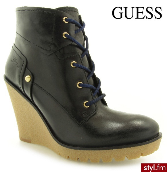 Guess EIREEN BLACK - Botki Buty Moda