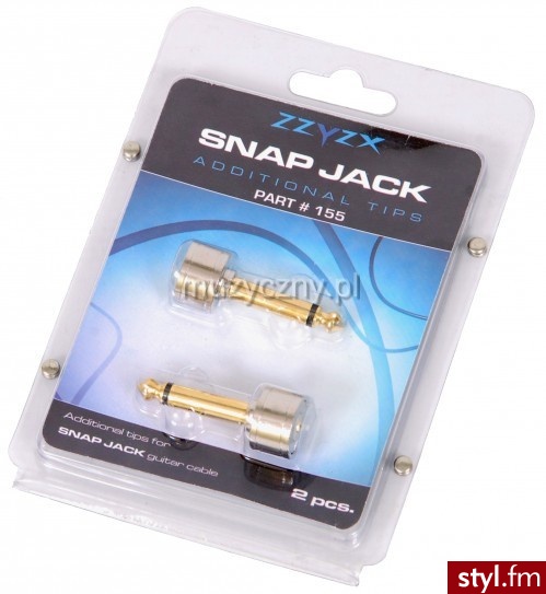 ZZYZX Snap Jack - dodatkowe końcówki do kabla Snap Jack (2 x jack prosty) - Emu Buty Moda