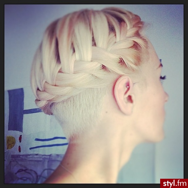 Blond Warkocze Proste Na co dzień Długie Fryzury