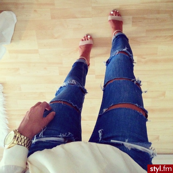 Jeansy Spodnie Moda