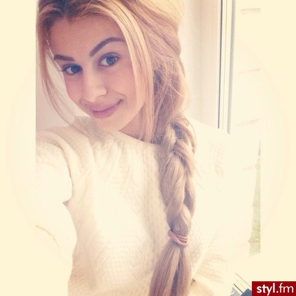Blond Warkocze Proste Na co dzień Długie Fryzury