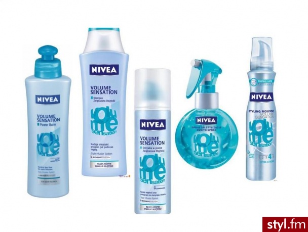 Linia Nivea Volume zwiększająca objętość włosów.. Pięknie pachną - Misz-masz