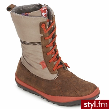 Camper Buty Dziecko Peu Pista Du Brown - Kozaki Buty Moda