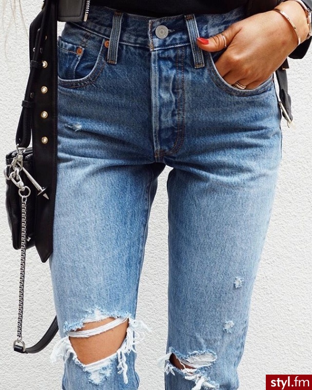 Jeansy Spodnie Moda