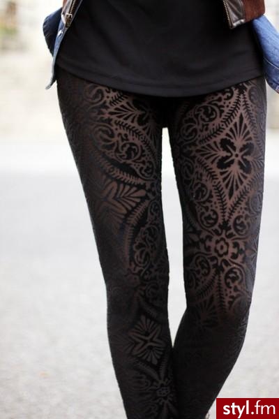 Leginsy Spodnie Moda