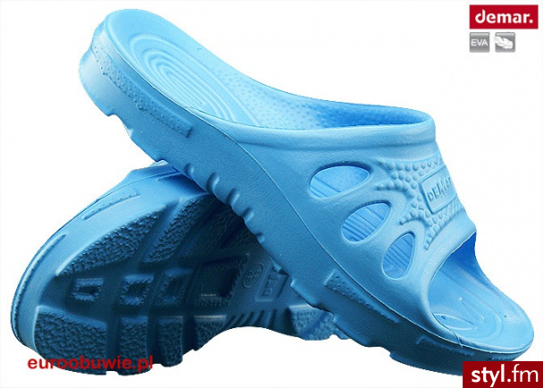 DEMAR Klapki Dziecięce DM-4701-C Niebieski - Klapki Buty Moda