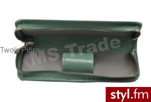Pelikan Etui Tg181 zielone - Lakierowana Skóra - Portfele i etui Dodatki Moda