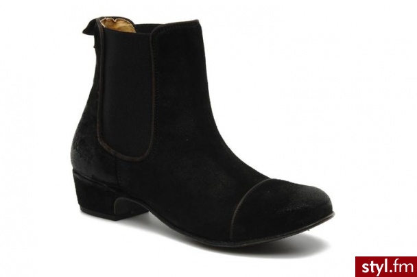 Kickers PÓŁBUTY I BOTKI GALLAGHER BY KICKERS (Czarny) - Botki Buty Moda