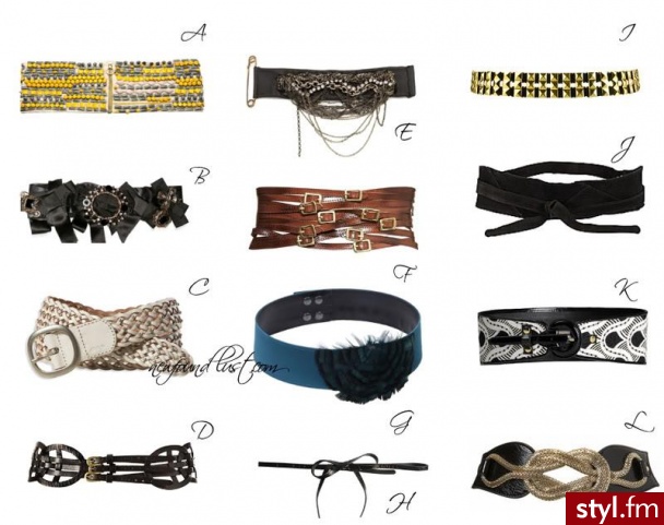 paski - Pozostałe Dodatki Moda