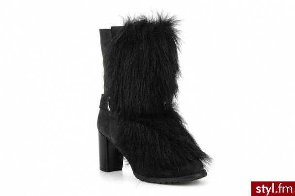 Eden PÓŁBUTY I BOTKI ZON BY (CZARNY) (Czarny) - Botki Buty Moda