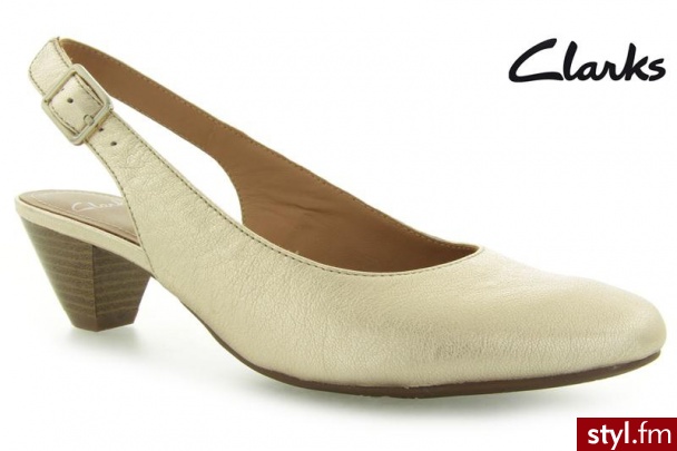 Clarks Treva Abstract Champagne Lea - Czółenka Buty Moda