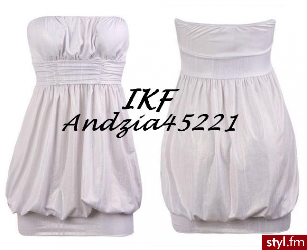 Shirred Bust Tube Dress 
$22.50 - Pozostałe Ciuchy Moda