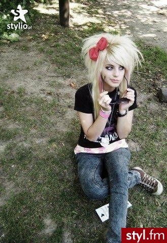 EMO Alternatywne Średnie Fryzury